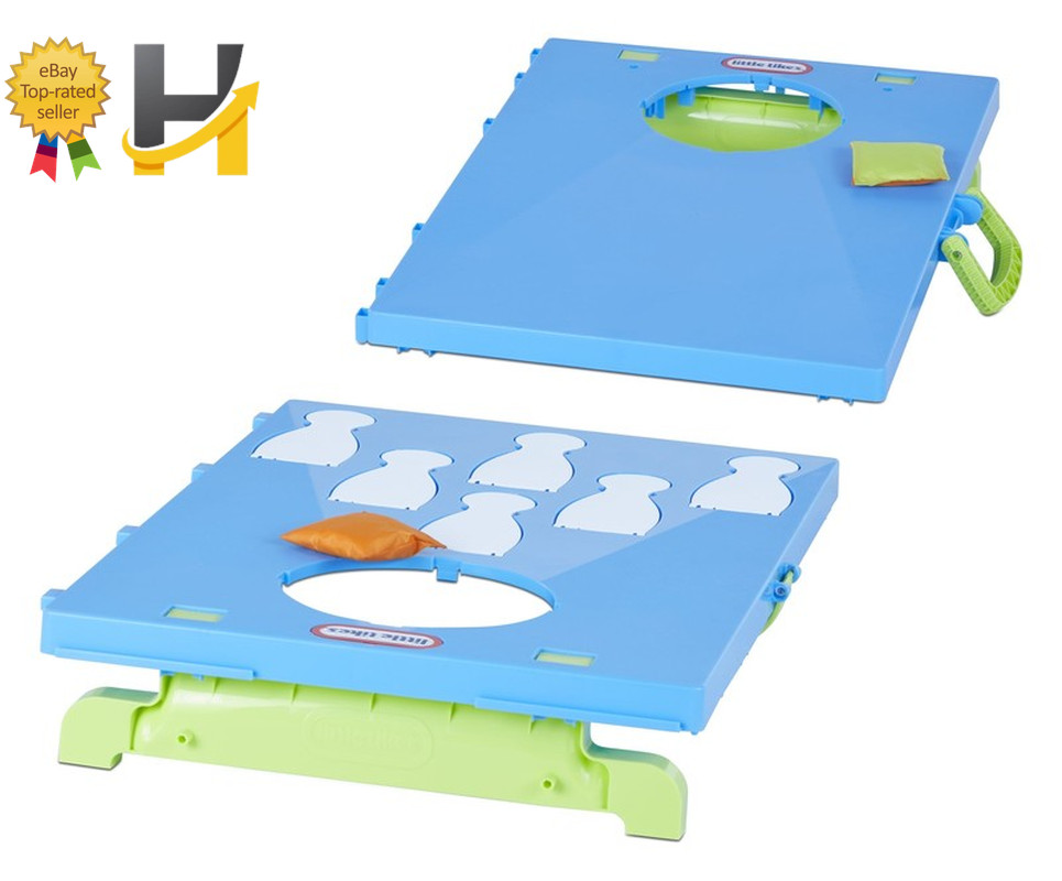 5-In-1 Cornhole Game Set Sports Set Included Bean Bags Lawn Darts and Balls Ages