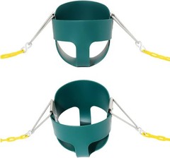 Full Bucket Toddler Swing Seat with Yellow Coated Chains Fully Assembled Baby Sw