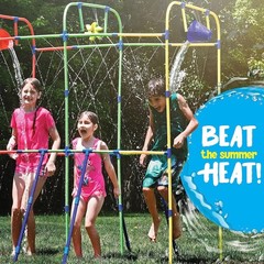 Family-Friendly Outdoor Waterpark with Splash Wheel & Dump Buckets, 68″ x 35″