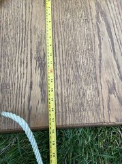 Amish made Wooden Tree Swing Seat Rope Pine Wood Swing Set 17.5×16.5″
