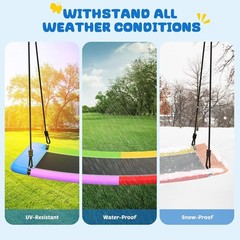 Colorful 60″ Tree Swing with Hanging Straps – 700lb Capacity