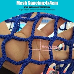 Climbing Cargo Net for Kids Outdoor Balcony Safety 3.3×19.7ft(1x6m) Multicolor