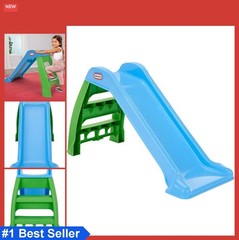 Freestanding Slide 46 Inch Plastic Toddler Indoor Outdoor Play Toy Steps Remove