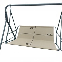 Porch Patio Swing Seat Cover, 2/3 Seat 600D Thicken Oxford Waterproof Fabric …