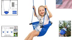 Kids Swing Seat, Blue Rope Set – Indoor & Outdoor Fun