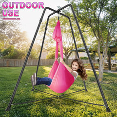 Swing Stand with Sensory Swing, Swing Frame with Pod Swing, X-Shaped Swing Set,