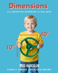 Jungle Gym Steering Wheel for Kids, Easily Mounted on Any Wall Panel, Swing S…
