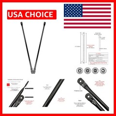 31.5″ Garden Swing Replacement Rods – Sturdy Black Metal for Optimal Balance