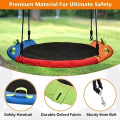 Tree Swing, Saucer Swing, 40 inch 900lbs Weight Capacity, with Adjustable Han…