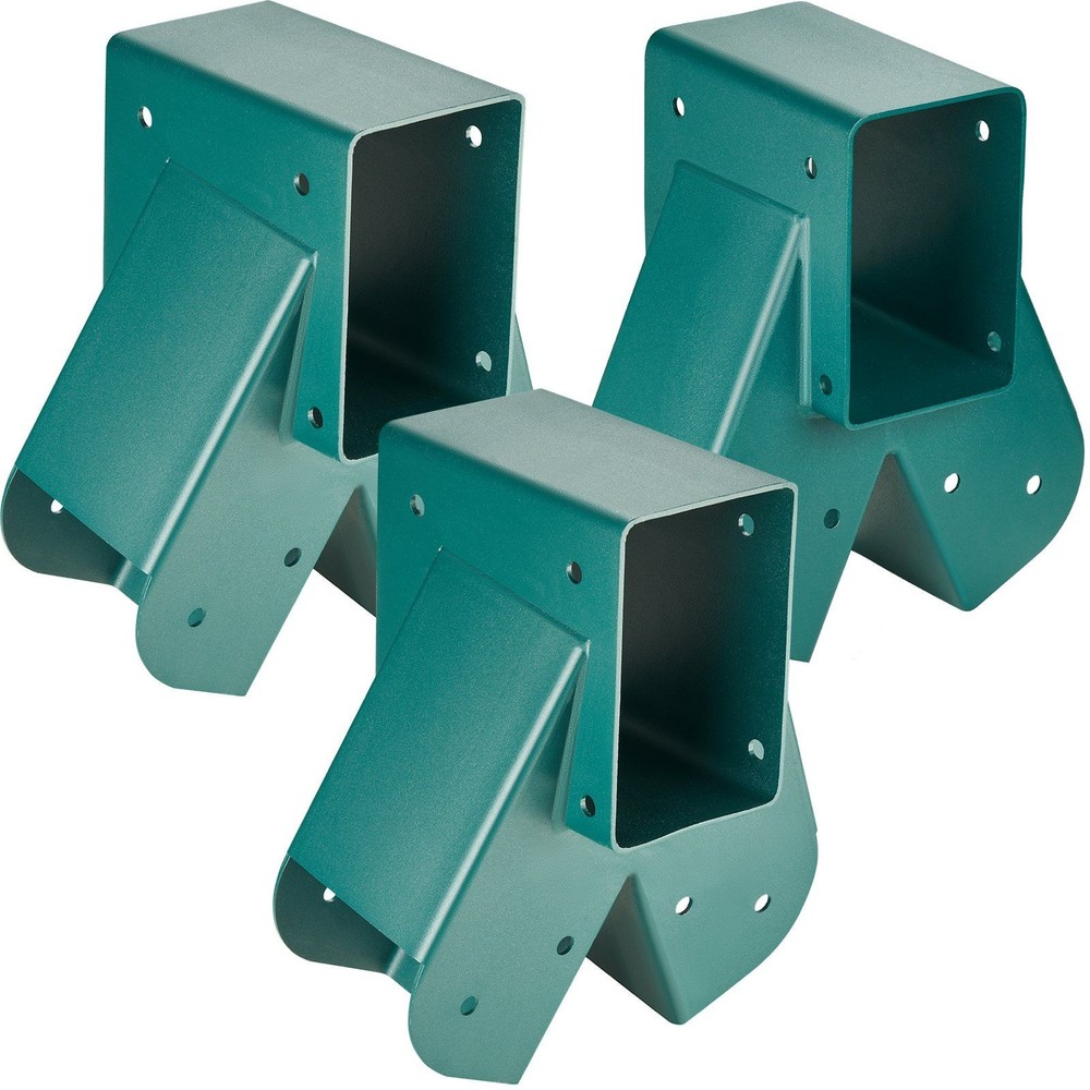 Heavy-Duty A-Frame Swing Brackets, Steel, Green, with M8 Bolts & Nuts (3 pcs)