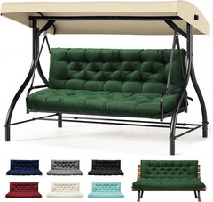 Porch Swing Cushions, Outdoor Swing Cushion for Patio Furniture, 2-3 Seater Repl