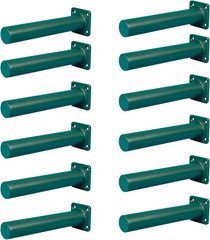Barcaloo Outdoor Monkey Bars for Kids- Set of 12, 8 Inch Single Sided Green Meta