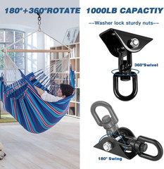 Swing Hangers for Wooden Concrete Swing Set, Heavy Duty 1200 Lb Capacity Stainle