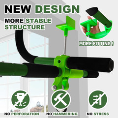 Indoor Doorway Swing & Pull-Up Bar – Fun Family Fitness (Dark Green)