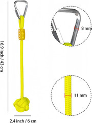 Ninja Warrior Slackline Ninja Fist Holds – Kids Backyard Grip Training Ball Acce