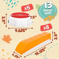 Balance Beam and Toddler Stepping Stones for Kids 13 Pieces, Medium, Multi