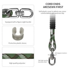 3.91ft(47″) Heavy Duty Tree Swing Rope Hammock,Tree Swings Hanging 3.91ft-1pack
