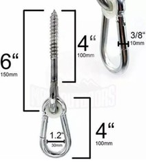 Two Swing Hooks & Hangers – Galvanized, Anti-Rust Steel Swing Hangers
