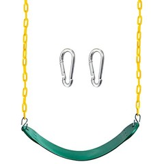 Heavy Duty Swing Seat Color with 66” Chain, Swing Set Accessories Green