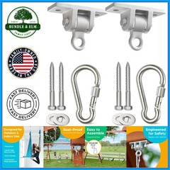 Heavy Duty Swing Set Hangers with Locking Snap Hooks for Indoor Outdoor Use