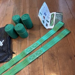 Ninja Obstacle Course Accessories – 4 Felt Tree Protectors, 1 Pair Swing Straps