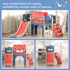 Toddler Climber Slide Playset Outdoor Indoor Freestanding Playground for Kids