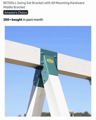 BETOOLL Swing Set Bracket with All Mounting Hardware Middle Bracket Open Box New