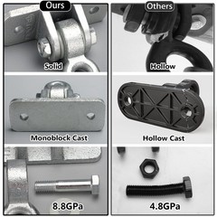 BETOOLL 2400lb Capacity Heavy Duty Swing Hangers for Wooden Sets Playground Porc