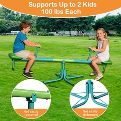 Seesaw,Swiveling 360 Degrees Toddlers Sit and Spin Teeter Totter, Kids Outdoor
