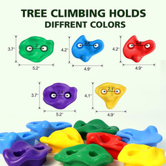 12 Tree Climbing Holds for Kids and Adults Weather Resistant Outdoor Ninja