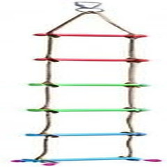 6.6FT Climbing Rope Ninja Ladder for Kids – Kids Ninja Warrior Obstacle Course A