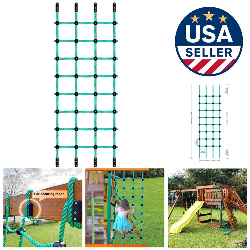 108-inch Climbing Net for Kids – Supports Active Play & Coordination Development