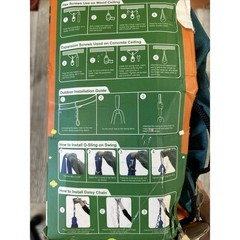 Sensory Swing for Kids Indoor Outdoor & 360° Hardware ~Open Box/Damaged Box