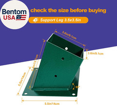 A-Frame Swing Brackets, 4X4 Base 4 Pcs (Inner Size 3.6″X3.6″) – Heavy Duty Swing