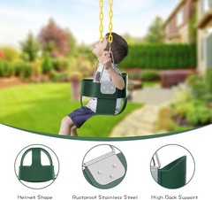 High Back Toddler Bucket Swing Seat with Coated Chains, Heavy Duty Kids Swing…