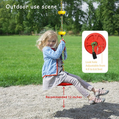 Tree Swing for Kids Backyard Single Disc Rope Climbing Swing Seat for Tree Indoo