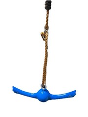Ninja-Twister Swing Spins Set: Slackline Attachment 360° Handle Blue Playground