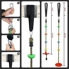 Tree Swing for Kids Backyard Single Disc Rope Climbing Swing Seat for Tree Indoo