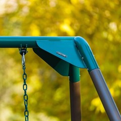 Lifetime 91137 9 Ft A-Frame Metal Swing Set Earthtone Kids Outdoor Playground