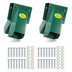 A-Frame 2 Brackets Swing Set Bracket with Mounting End Brackets(2Pcs-Green)