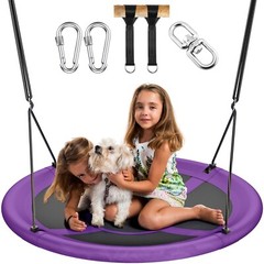 GYROOR Sturdy&Comfortable 43 In Saucer Tree Swing Flying Indoor Outdoor for kids