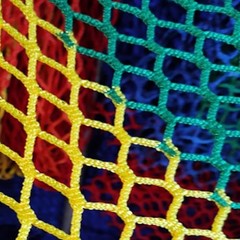 Climbing Cargo Net for Kids Outdoor Balcony Safety 3.3×19.7ft(1x6m) Multicolor
