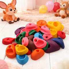 Rock Climbing Holds Set with Hardware for Kids Indoor Outdoor Playground Wall
