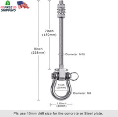 Benelabel Heavy Duty Swing Hangers with Bearings – Set of 4 Stainless Steel 304