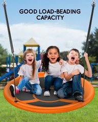 43″ Saucer Tree Swing Outdoor Flying Saucer Rope Swing Platform Swing for Kids