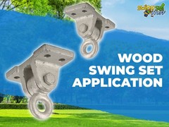 Swing Set Stuff Inc. 4 Hole Ductile Iron Wood Beam Swing Hangers 0385