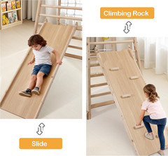 7-in-1 Indoor Jungle Gym for Toddlers – Climbing, Slide, Swing & More!