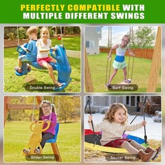 Heavy Duty Glider Swing Brackets, Swing Set Bracket with Reinforced Triangle …