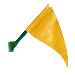 09-1014-Y Flag Kit & Base Playset Accessory with Flag Pole, Yellow