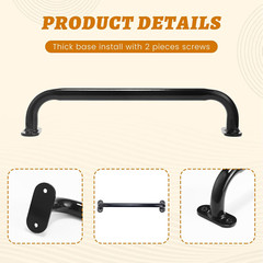 6 Pcs Safety Playground Handles Swing Set Metal Safety Handles Outdoor Swing Set